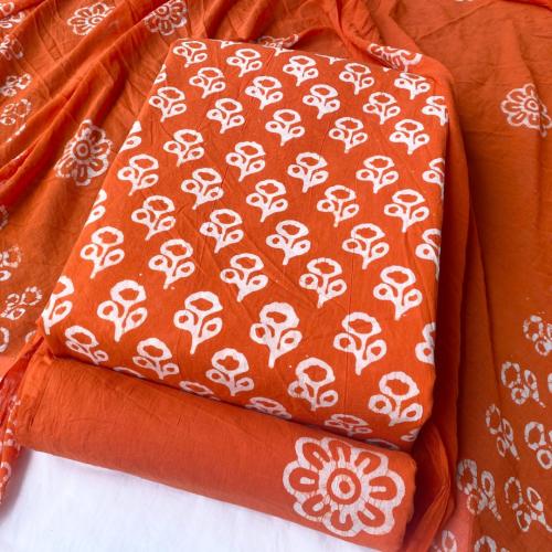 Delicate Batik Cotton Dress Material – Add A Touch Of Tradition